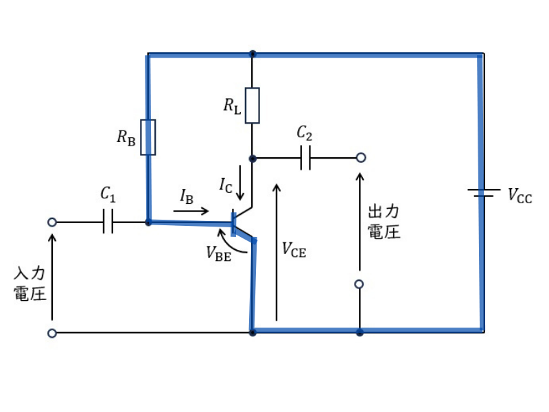 ベース回路のキルヒホッフ解析